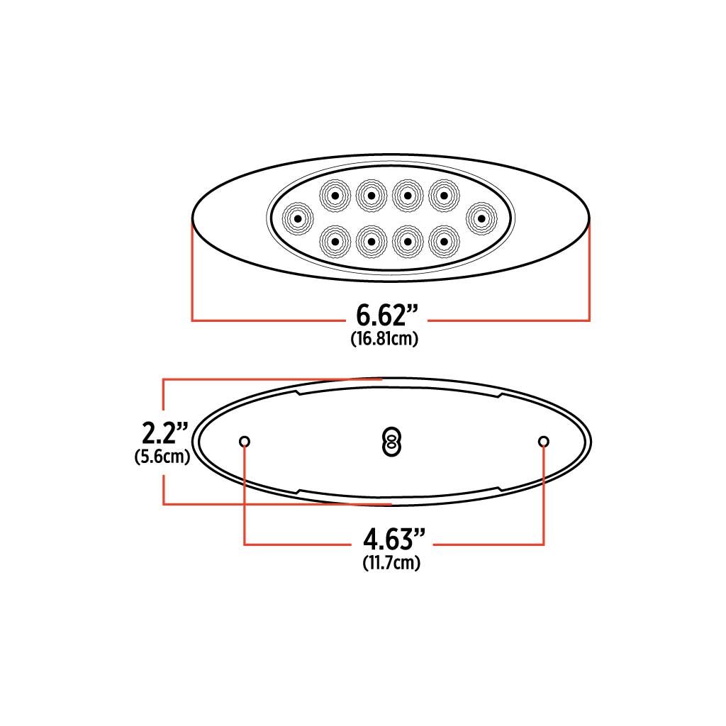 TLED-G4XCA_TECH Clear Amber Marker Generation 4 LED Light - 10 Diodes - Image 4