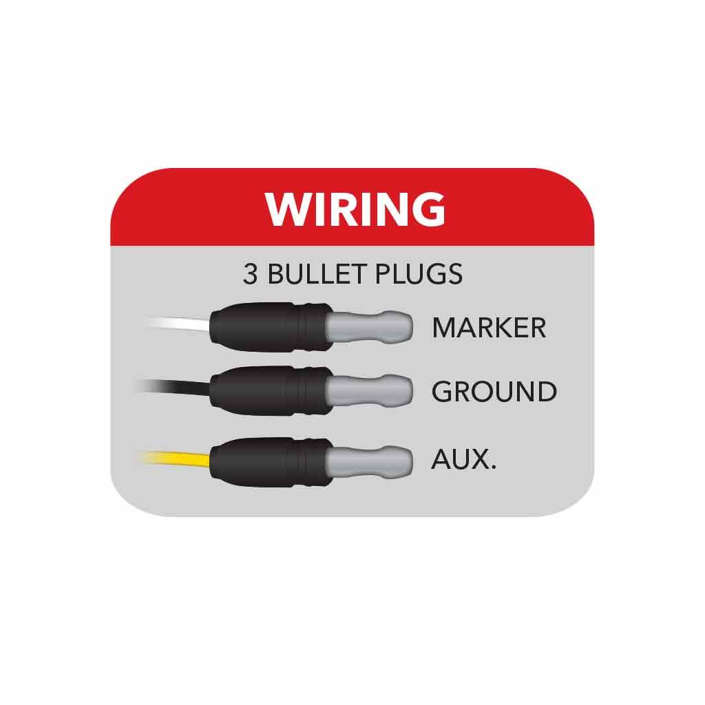 TLED-G4XRB_WIRING Red Marker to Blue Auxiliary Generation 4 LED Light - 10 Diodes - Image 5