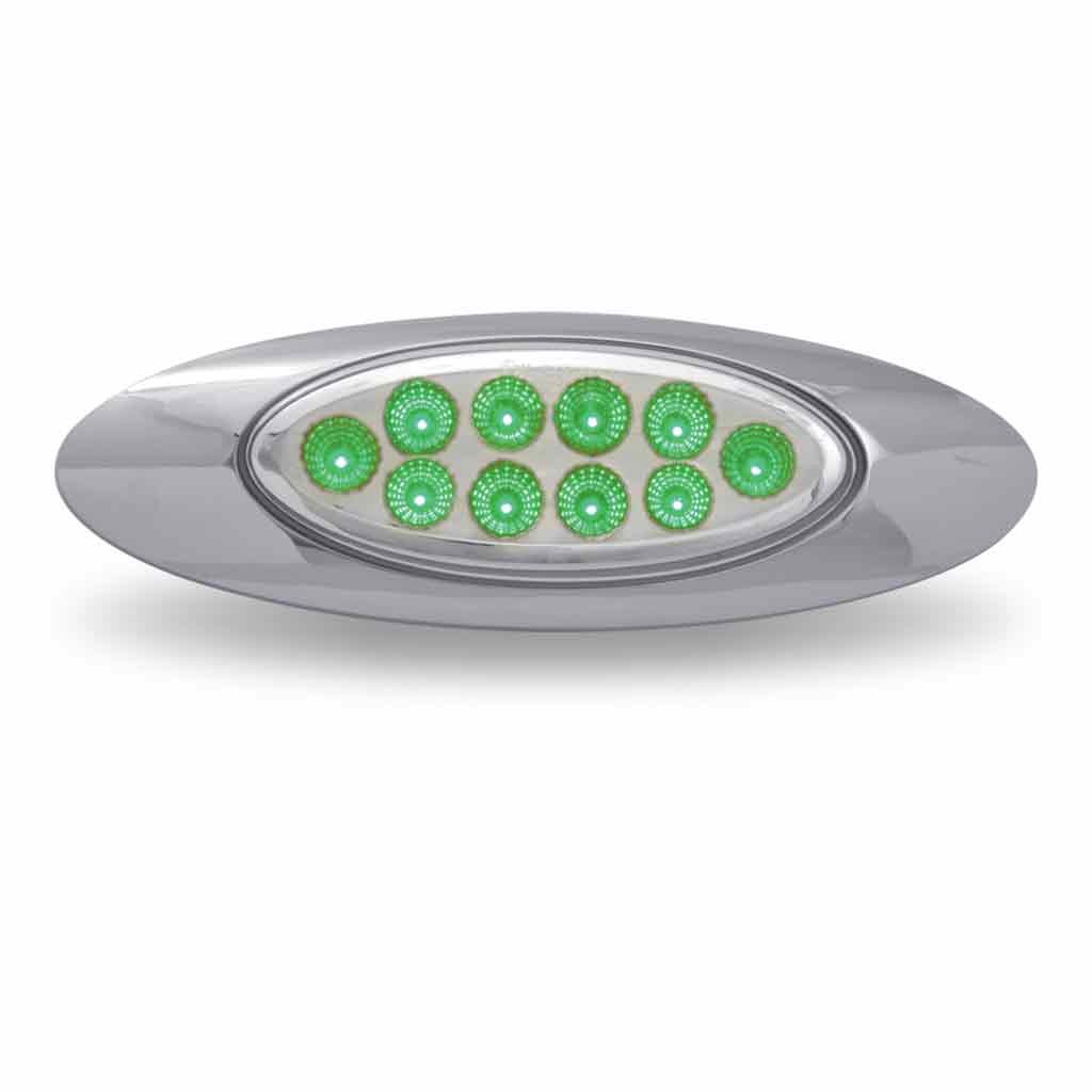 TLED-G4XRG_FRONT_FUNC2 Red Marker to Green Auxiliary Generation 4 LED Light - 10 Diodes - Image 3