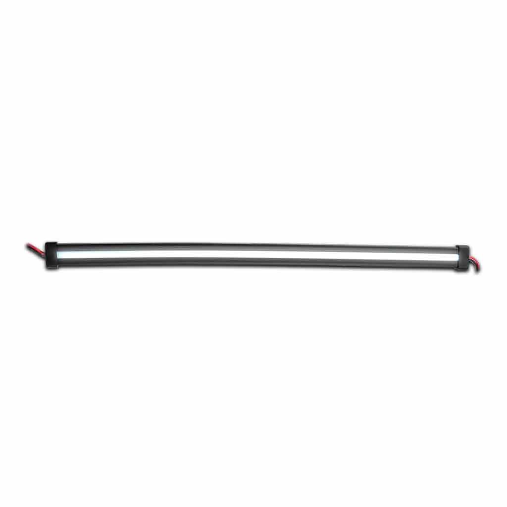 TLED-GL12CW_FRONT_ON 12" Clear White Auxiliary Center Glow Strip LED Light - 60 Diodes - Image 2