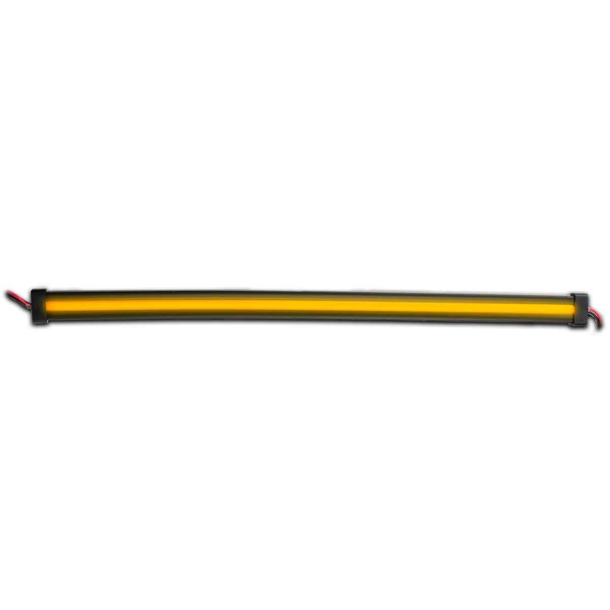 TLED-GL12CXAPK_FRONT_FUNC1 12" Clear Amber to Pink Auxiliary Center Glow Strip LED Light - 60 Diodes - Image 3
