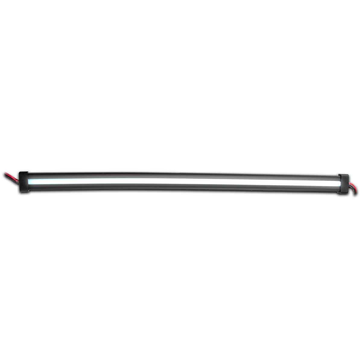 TLED-GL12CXAW_FRONT_FUNC2 12" Clear Amber to White Auxiliary Center Glow Strip LED Light - 60 Diodes - Image 2
