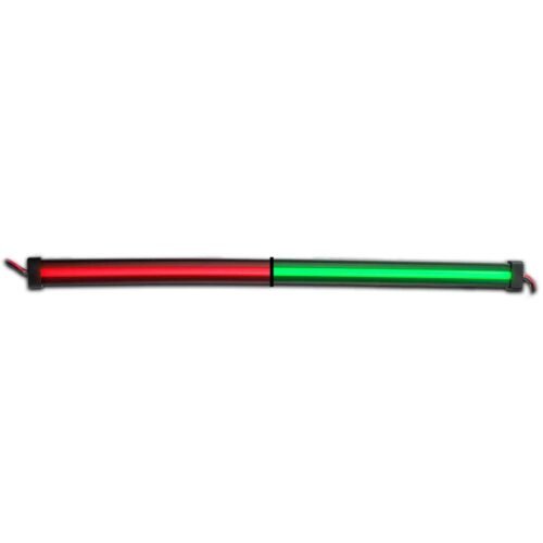 12" Clear Red to Green Auxiliary Center Glow Strip LED Light - 60 Diodes-TLED-GL12CXRG