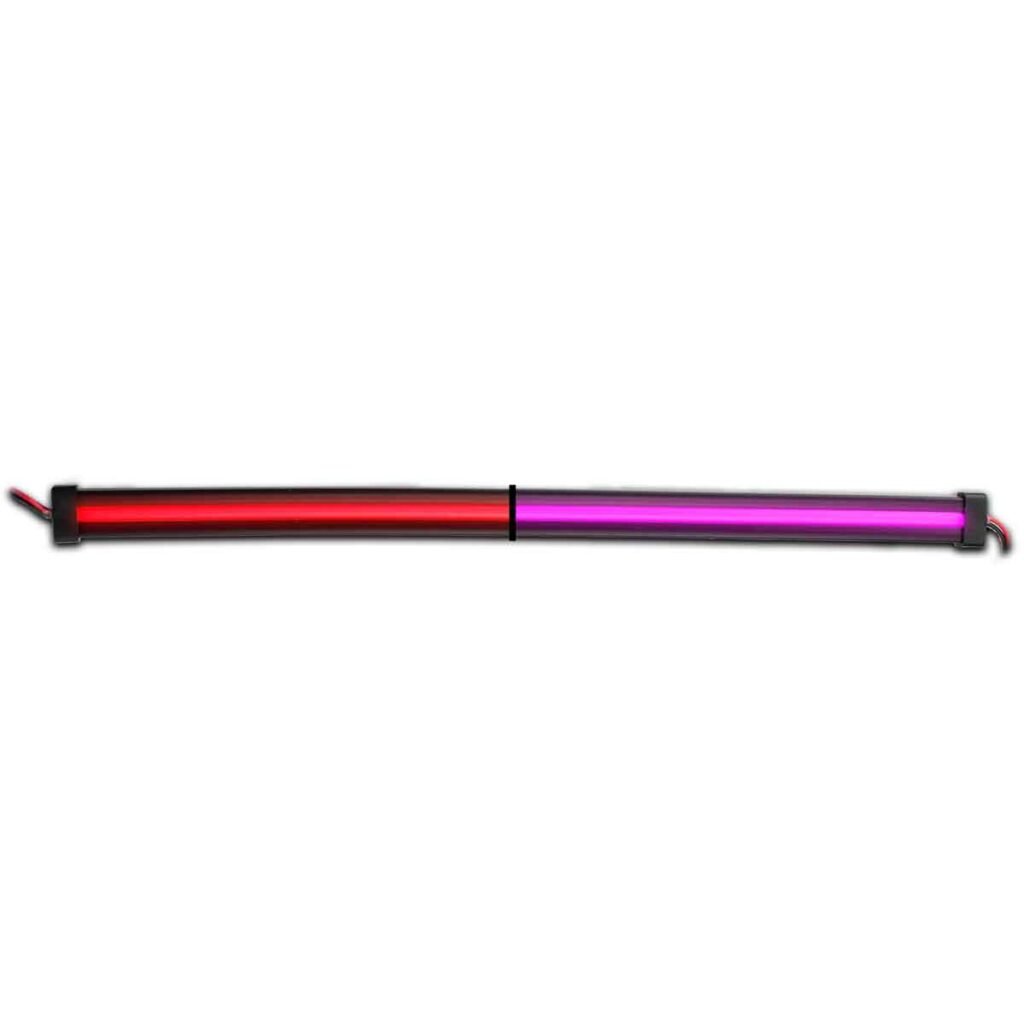 12" Clear Red to Purple Auxiliary Center Glow Strip LED Light - 60 Diodes-TLED-GL12CXRP