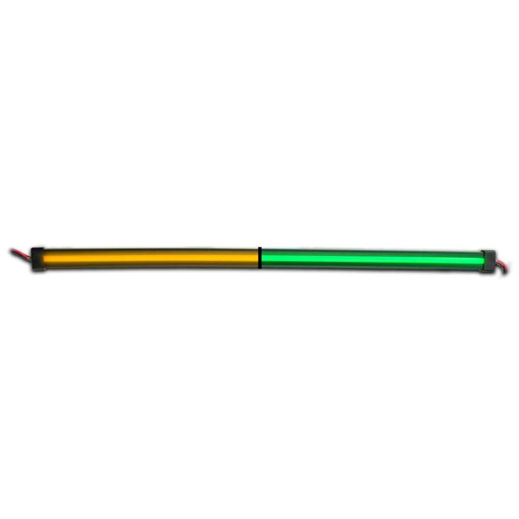 24" Clear Amber to Green Auxiliary Center Glow Strip LED Light - 120 Diodes-TLED-GL24CXAG