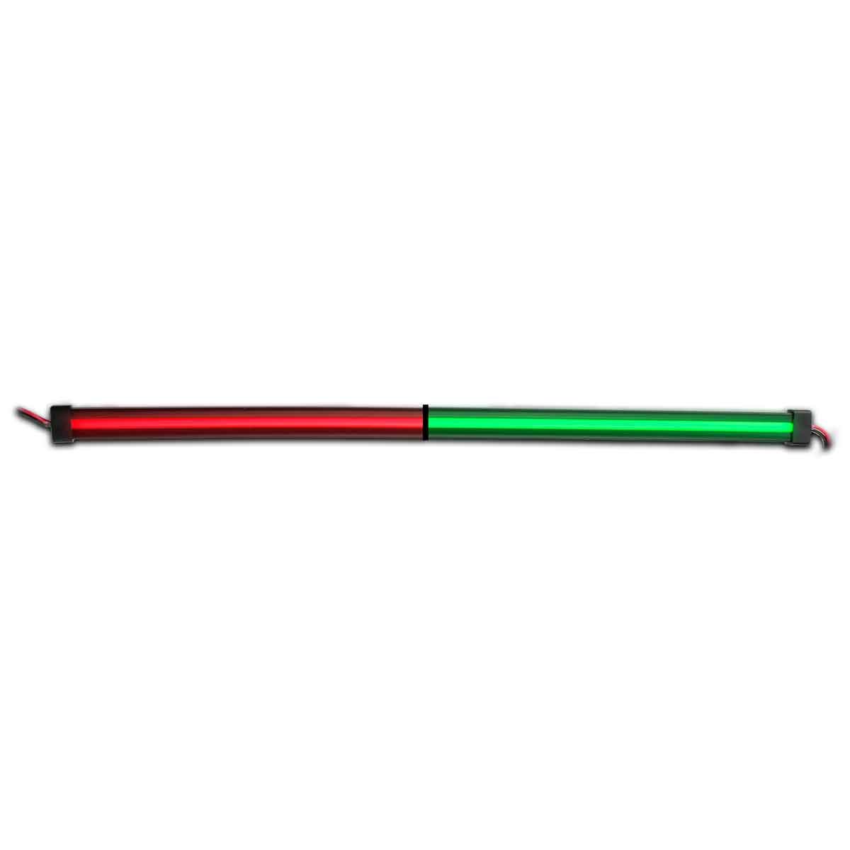 24" Clear Red to Green Auxiliary Center Glow Strip LED Light - 120 Diodes-TLED-GL24CXRG