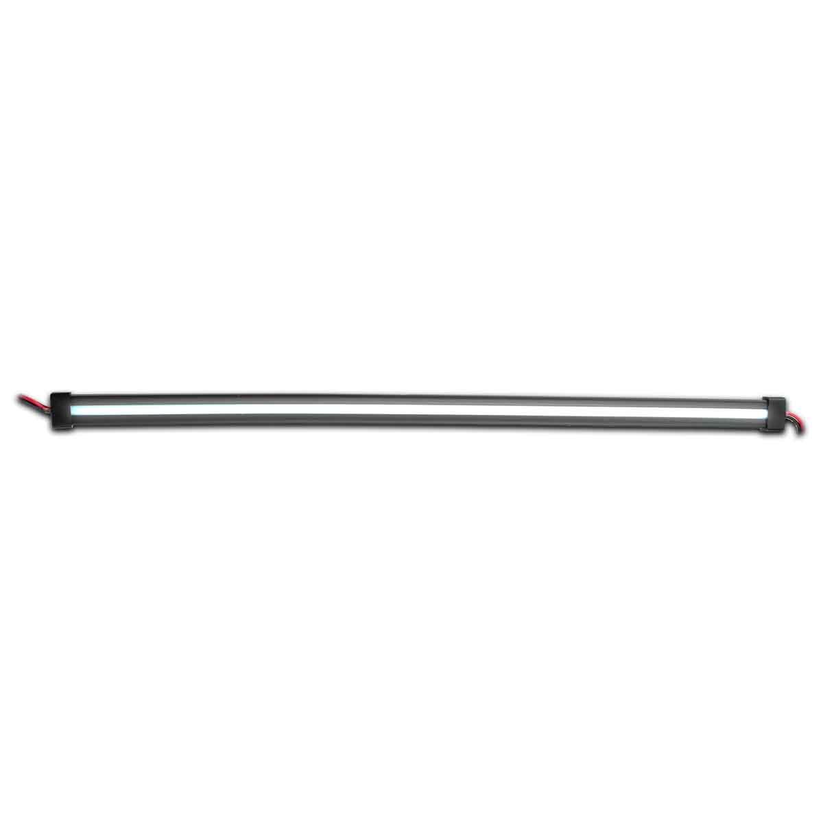 TLED-GL24CXRW_FRONT_FUNC2 24" Clear Red to White Auxiliary Center Glow Strip LED Light - 120 Diodes - Image 2