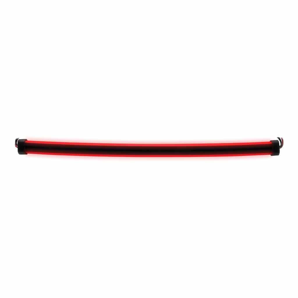 TLED-GL24SR_ON 24" Clear Red Auxiliary Side Glow Strip LED Light - 120 Diodes - Image 2