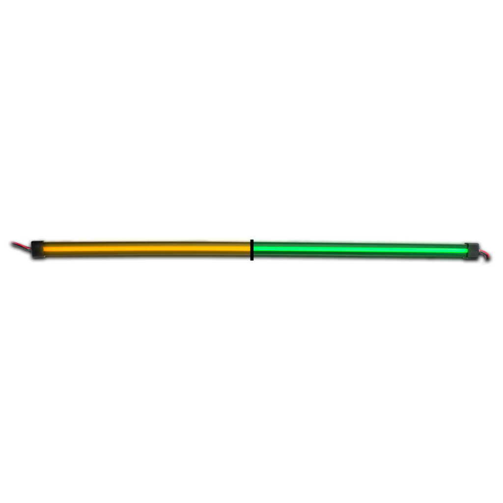 48" Clear Amber to Green Auxiliary Center Glow Strip LED Light - 240 Diodes-TLED-GL48CXAG