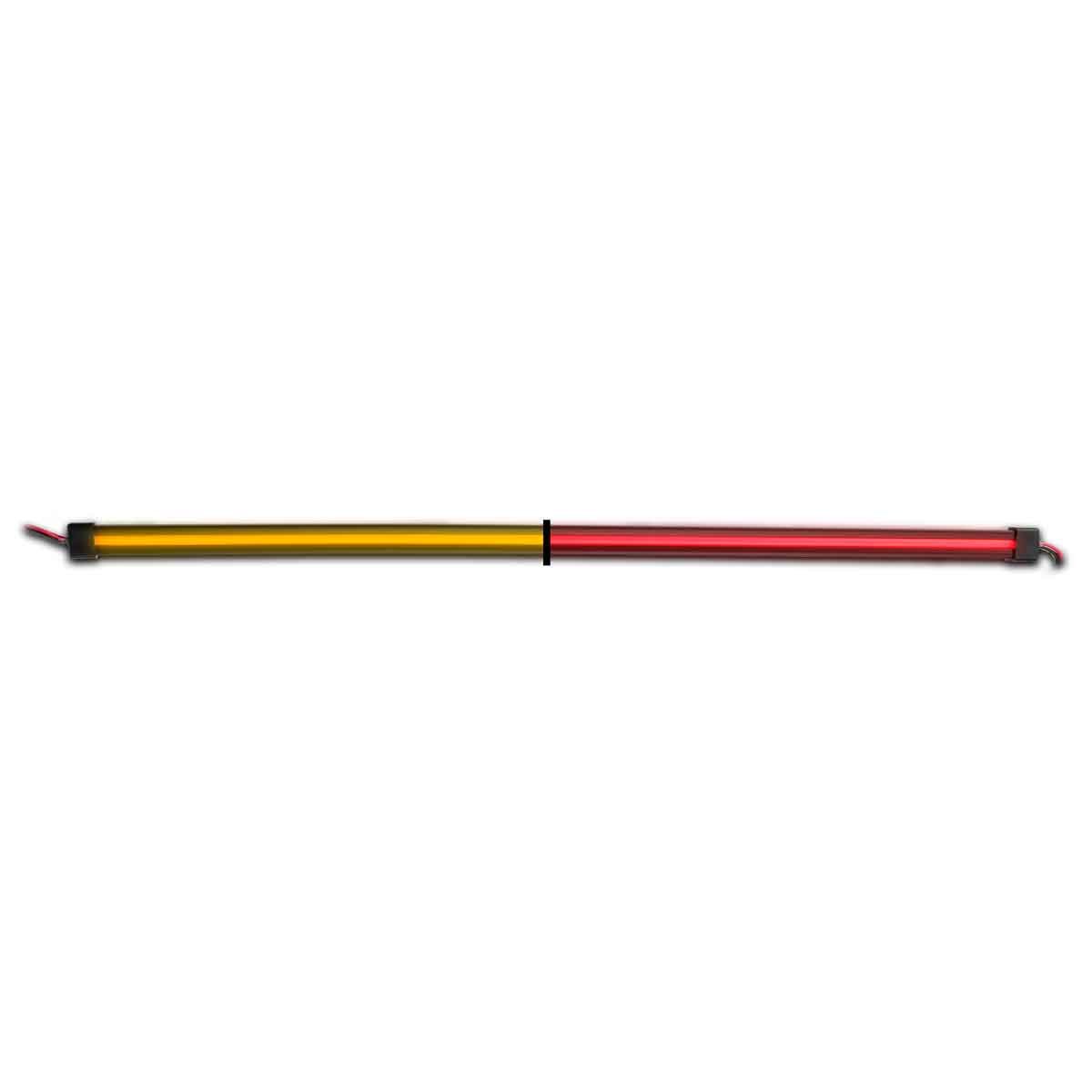 48" Clear Amber to Red Auxiliary Center Glow Strip LED Light - 240 Diodes-TLED-GL48CXAR