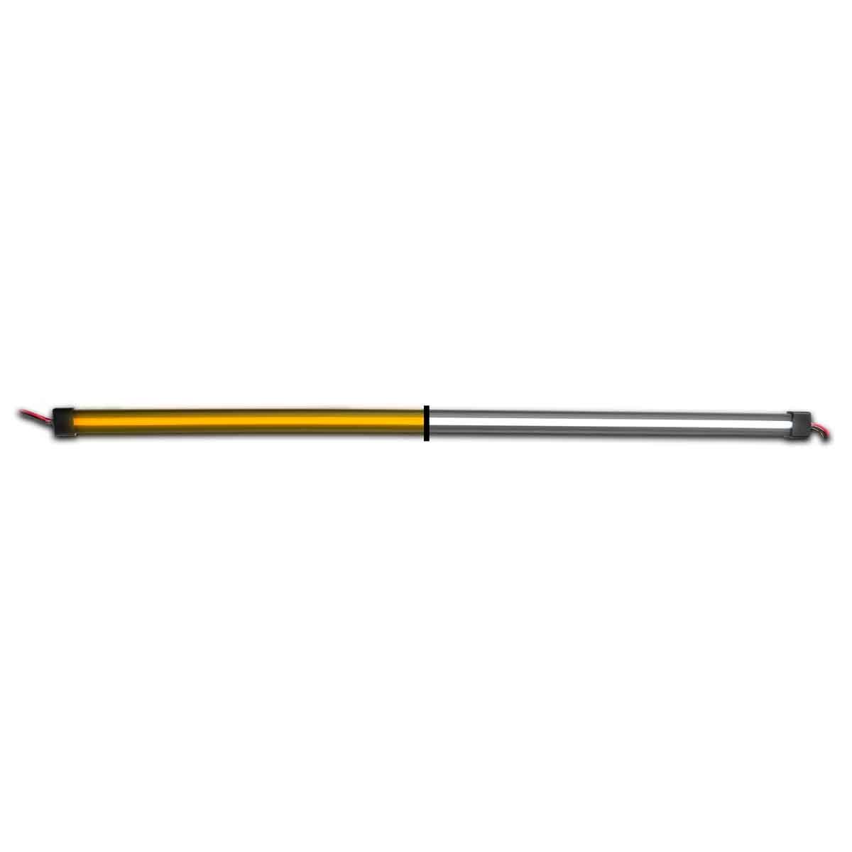 48" Clear Amber to White Auxiliary Center Glow Strip LED Light - 240 Diodes-TLED-GL48CXAW