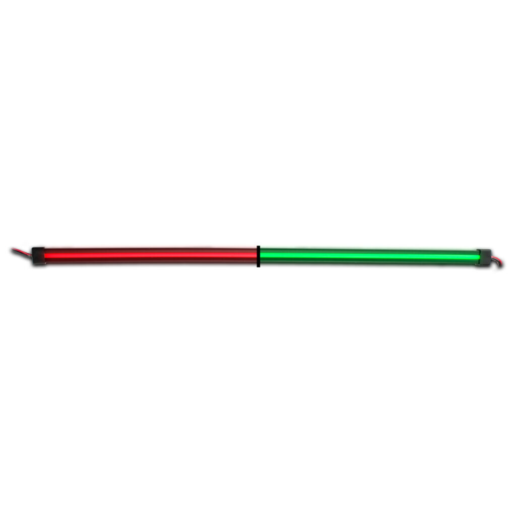 48" Clear Red to Green Auxiliary Center Glow Strip LED Light - 240 Diodes-TLED-GL48CXRG