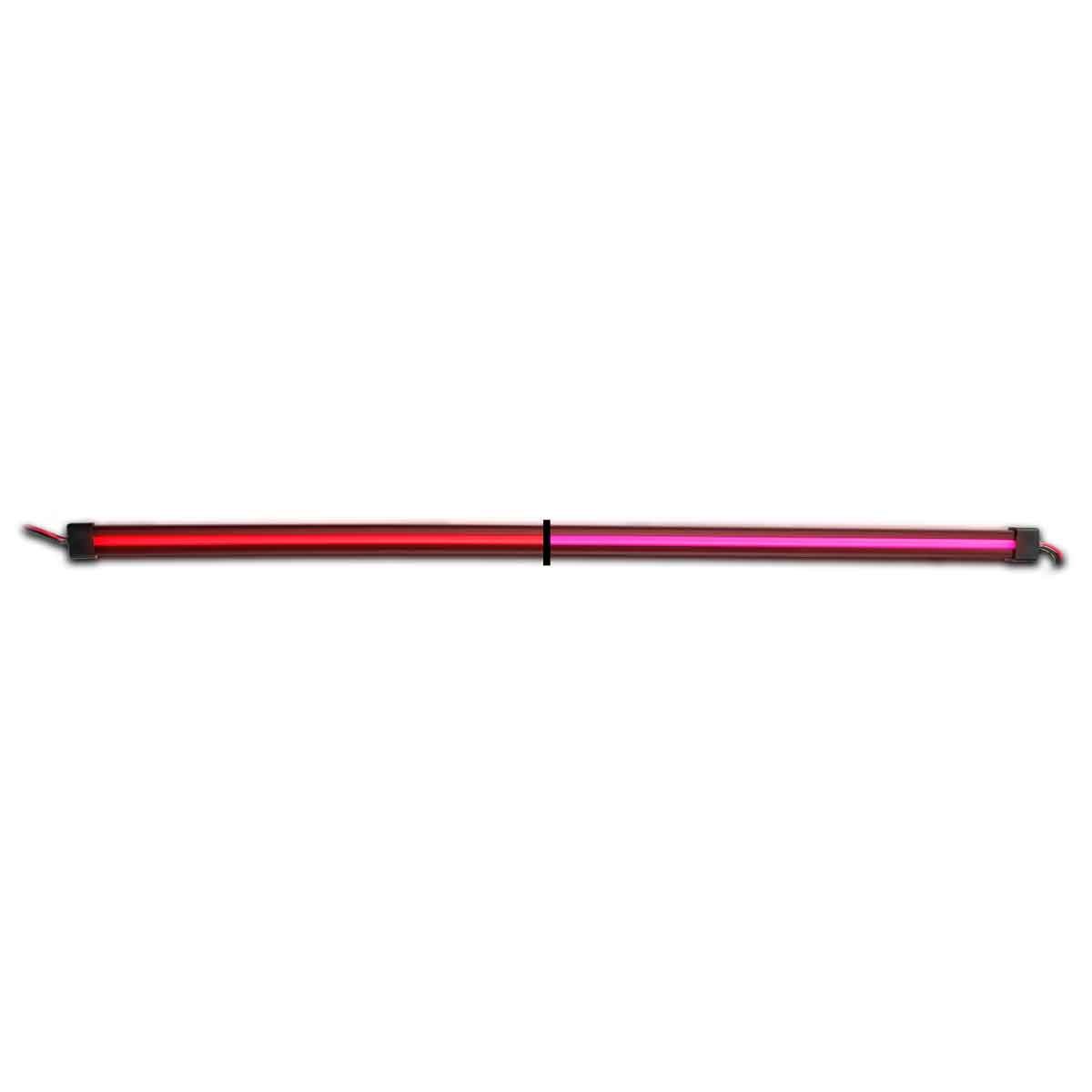 48" Clear Red to Pink Auxiliary Center Glow Strip LED Light - 240 Diodes-TLED-GL48CXRPK