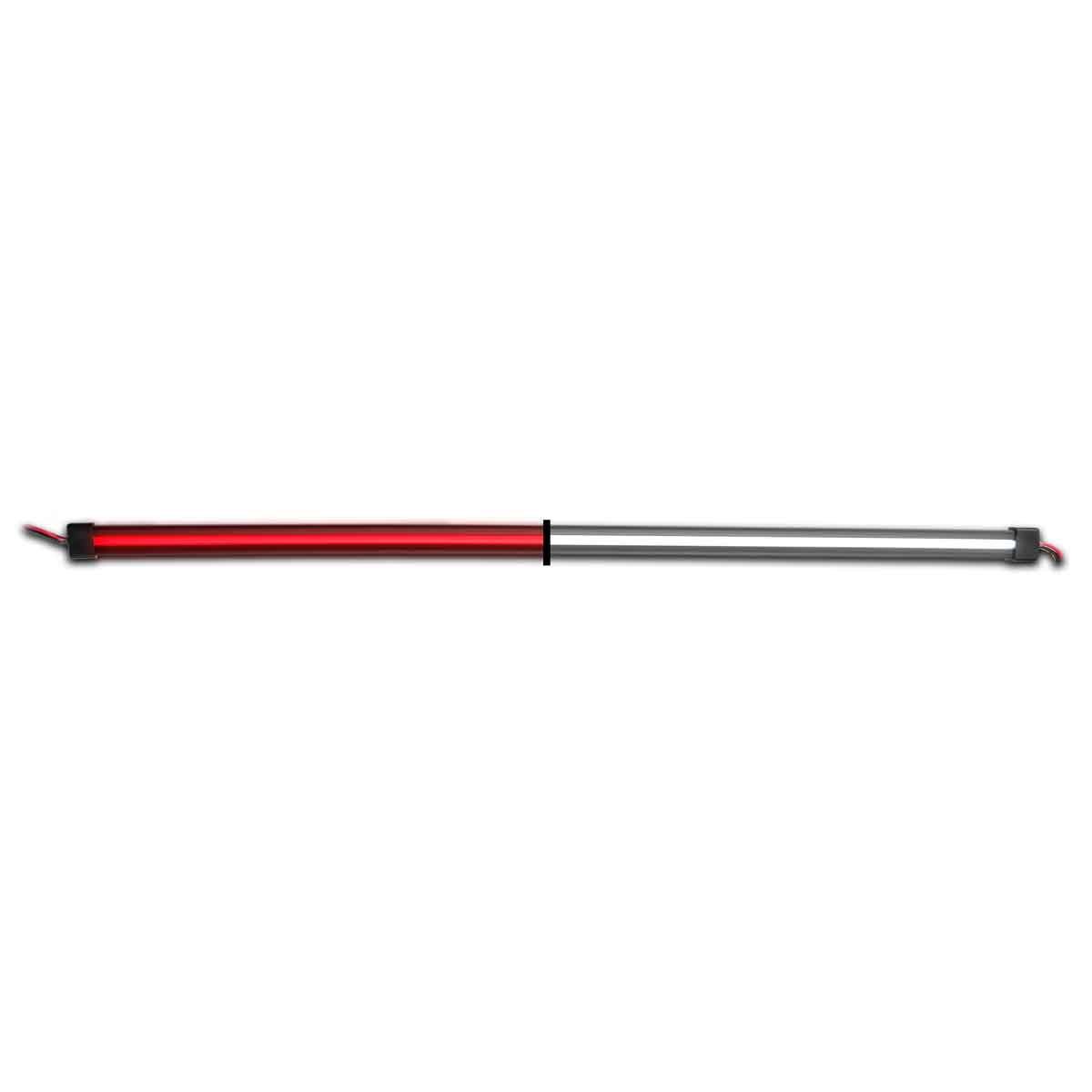 48" Clear Red to White Auxiliary Center Glow Strip LED Light - 240 Diodes-TLED-GL48CXRW