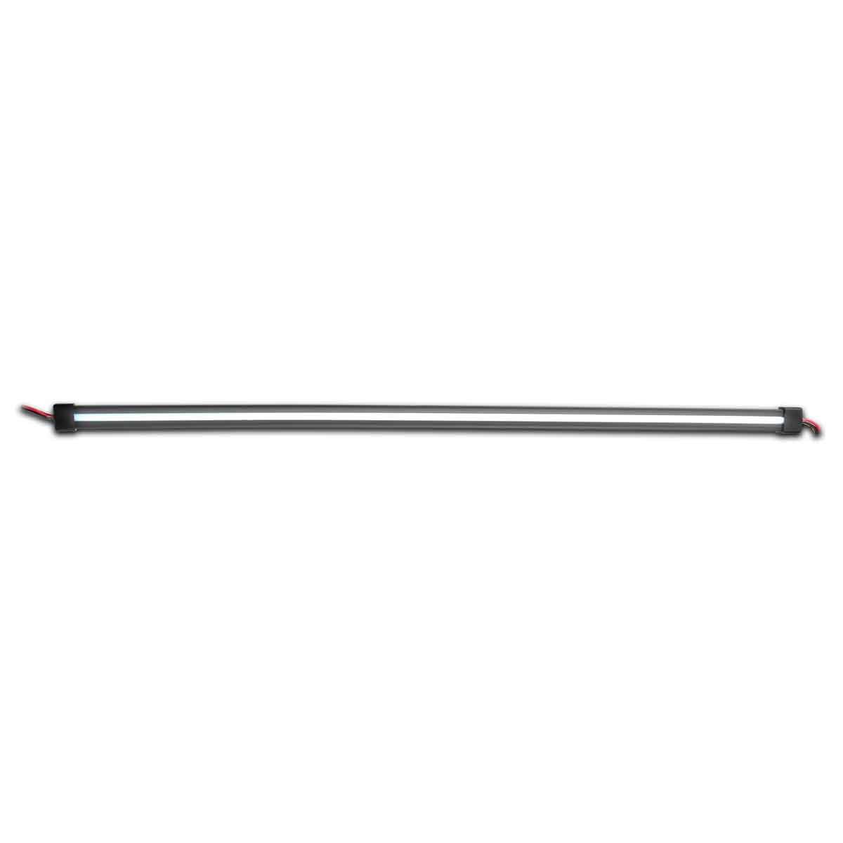 TLED-GL48CXRW_FRONT_FUNC2 48" Clear Red to White Auxiliary Center Glow Strip LED Light - 240 Diodes - Image 2