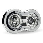 "Retro Series" LED Projector Headlight Assembly with Glow Position & Marker LED Accents - Chrome (Driver Side) - Image 4