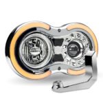 "Retro Series" LED Projector Headlight Assembly with Glow Position & Marker LED Accents & Mounting Bracket - Chrome (Driver Side) - Image 6