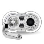 "Retro Series" LED Projector Headlight Assembly with Glow Position & Marker LED Accents & Mounting Bracket - Chrome (Passenger Side) - Image 2