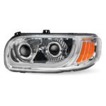 Peterbilt 389/388/367/567 LED Projector Headlight Assembly - Chrome (Driver Side) - Image 3