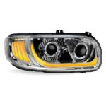Peterbilt 389/388/367/567 LED Projector Headlight Assembly with- Chrome (Passenger Side) - Image 2