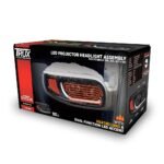 Peterbilt 389/388/367/567 Heated LED Projector Headlight Assembly - Black (Passenger Side) - Image 9