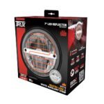 7" Heated LED Reflector Headlight with Glow Position LED Accent - Combination High & Low Beam | 2200 Lumens - Image 8