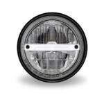 7" Heated LED Reflector Headlight with Glow Position LED Accent - Combination High & Low Beam | 2200 Lumens - Image 3