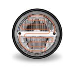 7" Heated LED Reflector Headlight with Glow Position LED Accent - Combination High & Low Beam | 2200 Lumens - Image 4