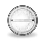 7" Heated LED Reflector Headlight with Glow Position LED Accent - Combination High & Low Beam | 2200 Lumens - Image 2