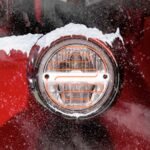 7" Heated LED Reflector Headlight with Glow Position LED Accent - Combination High & Low Beam | 2200 Lumens - Image 5