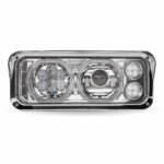 Universal LED Projector Headlight Assembly with Glow Position Halos & Marker LEDs - Chrome (Driver Side)-TLED-H120