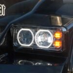 Universal LED Projector Headlight Assembly with Glow Position Halos & Marker LEDs - Chrome (Driver Side) - Image 7