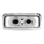 Universal LED Projector Headlight Assembly with Glow Position & Marker LED Accents - Chrome (Driver Side) - Image 3