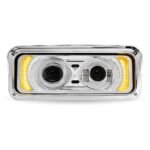 Universal LED Projector Headlight Assembly with Glow Position & Marker LED Accents - Chrome (Driver Side) - Image 4