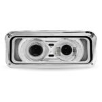 Universal LED Projector Headlight Assembly with Glow Position & Marker LED Accents - Chrome (Driver Side)-TLED-H124