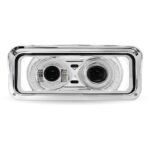 Universal LED Projector Headlight Assembly with Glow Position & Marker LED Accents - Chrome (Passenger Side) - Image 3