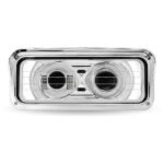 Universal Heated LED Projector Headlight Assembly with Glow Position & Marker LED Accents - Chrome (Passenger Side) - Image 4