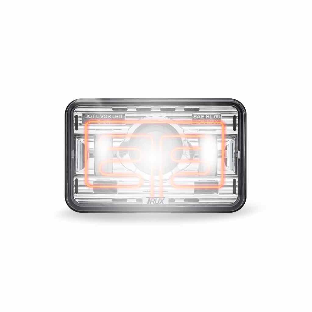 TLED-H12_FRONT_FUNC2 4" x 6" Heated LED Projector Headlight (Low Beam) 1300 Lumens - Image 4