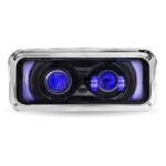 Universal LED Projector Headlight Assembly with Glow Position & Marker LED Accents - Black (Driver Side) - Image 2