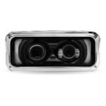 Universal LED Projector Headlight Assembly with Glow Position & Marker LED Accents - Black (Driver Side)-TLED-H134