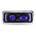 Universal LED Projector Headlight Assembly with Glow Position & Marker LED Accents - Black (Passenger Side) - Image 2