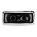 Universal LED Projector Headlight Assembly with Glow Position & Marker LED Accents - Black (Passenger Side)-TLED-H135