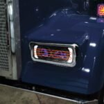 Universal Heated LED Projector Headlight Assembly with Glow Position & Marker LED Accents - Black (Driver Side) - Image 6