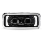 Universal Heated LED Projector Headlight Assembly with Glow Position & Marker LED Accents - Black (Passenger Side) - Image 4