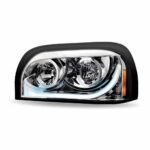 Freightliner Century Halogen Projector Headlight Assembly with LED Glow Position, Turn & Marker Accent - Chrome (Driver Side) - Image 2