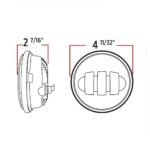 4.5" Motorcycle LED Fog Lights - 3000 Lumens (Pair) - Image 4