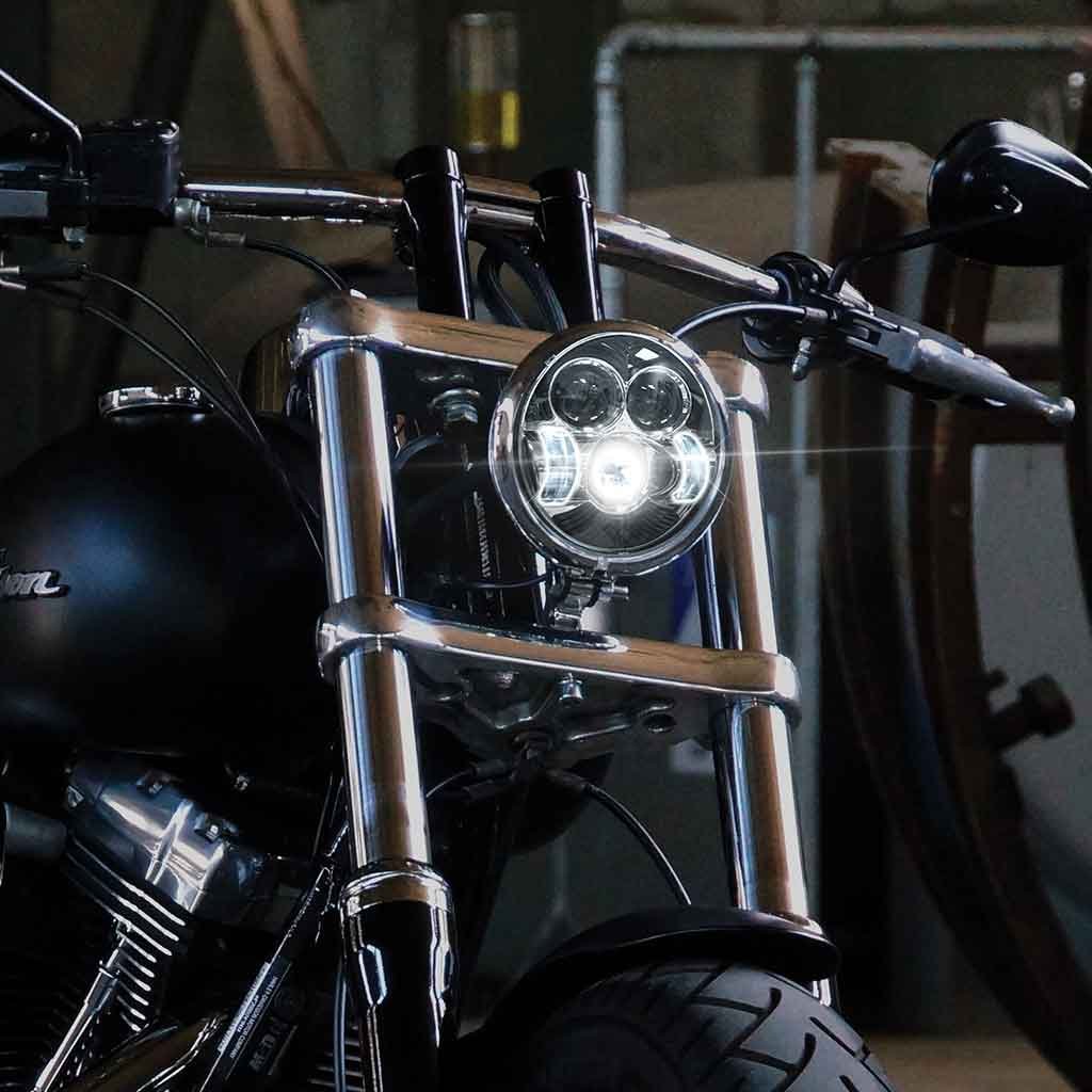 TLED-H38_BIKE 5.75" LED Projector Headlight - Combination High & Low Beam | 45°0 Lumens - Image 3
