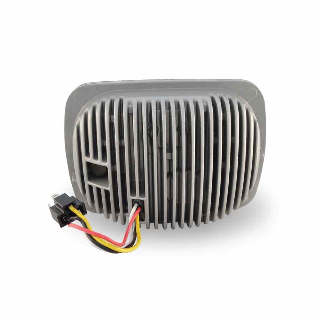 TLED-H4_BACK 5" x 7" LED Projector Headlight with Glow Position LED Halo - Combination High & Low Beam | 2600 Lumens - Image 10