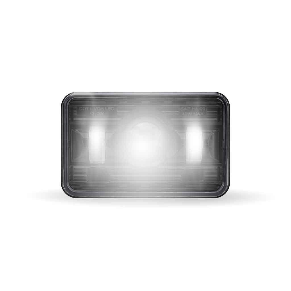 TLED-H73_FRONT_ON 4" x 6" LED Projector Headlight - Low Beam | 1300 Lumens - Image 2