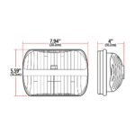 5" x 7" LED Reflector Headlight - Combination High & Low Beam | 2000 Lumens - Image 8